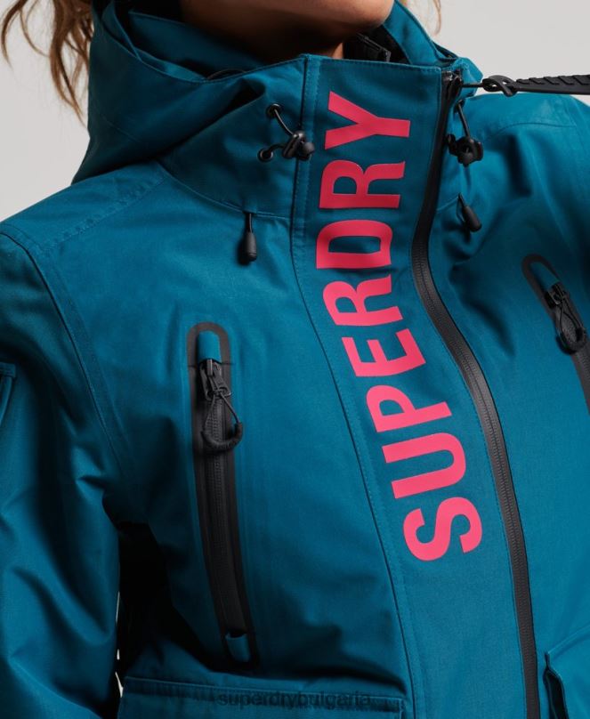Superdry облекло N00H6549 тюркоаз Жени най-доброто спасително яке