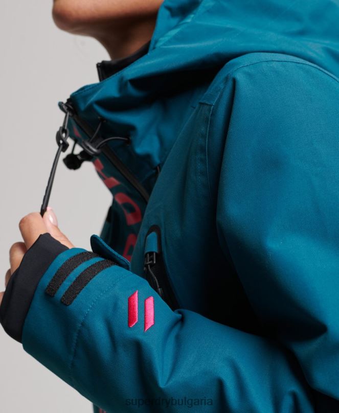 Superdry облекло N00H6549 тюркоаз Жени най-доброто спасително яке