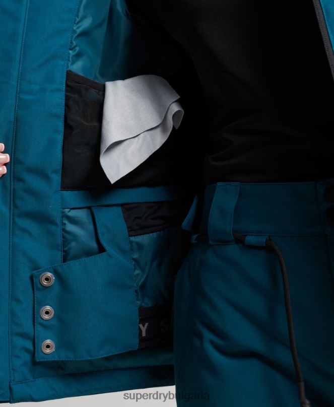 Superdry облекло N00H6549 тюркоаз Жени най-доброто спасително яке
