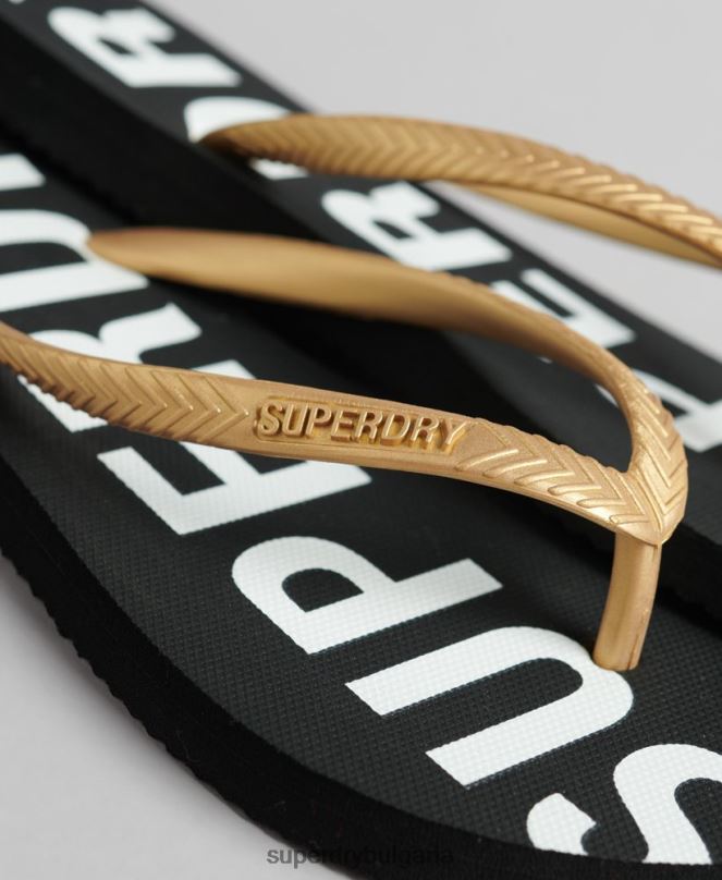 Superdry обувки N00H4353 черен Жени код основни спортни джапанки