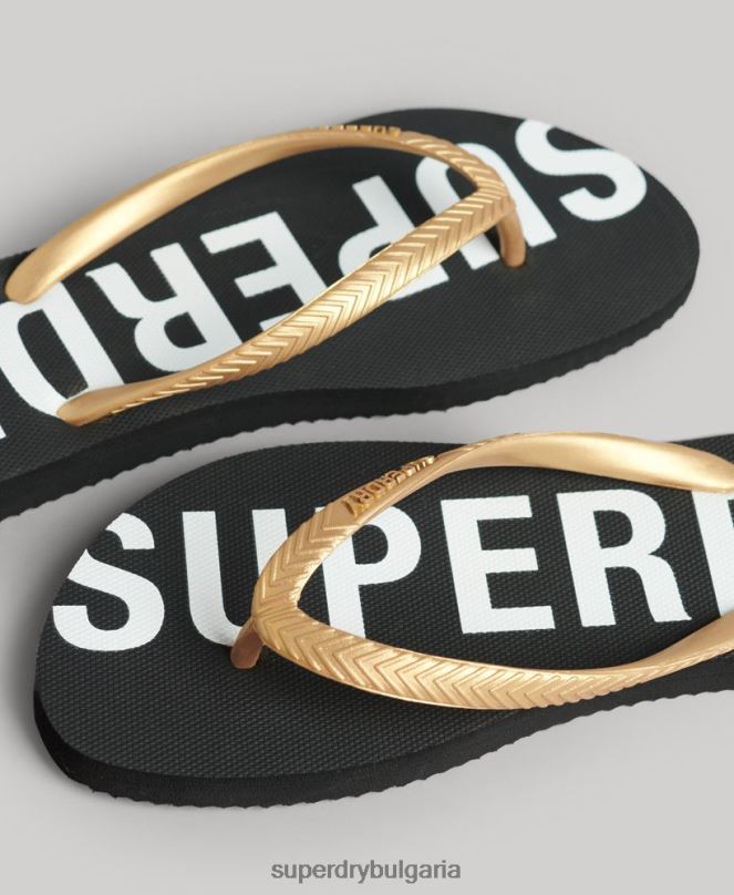 Superdry обувки N00H4353 черен Жени код основни спортни джапанки
