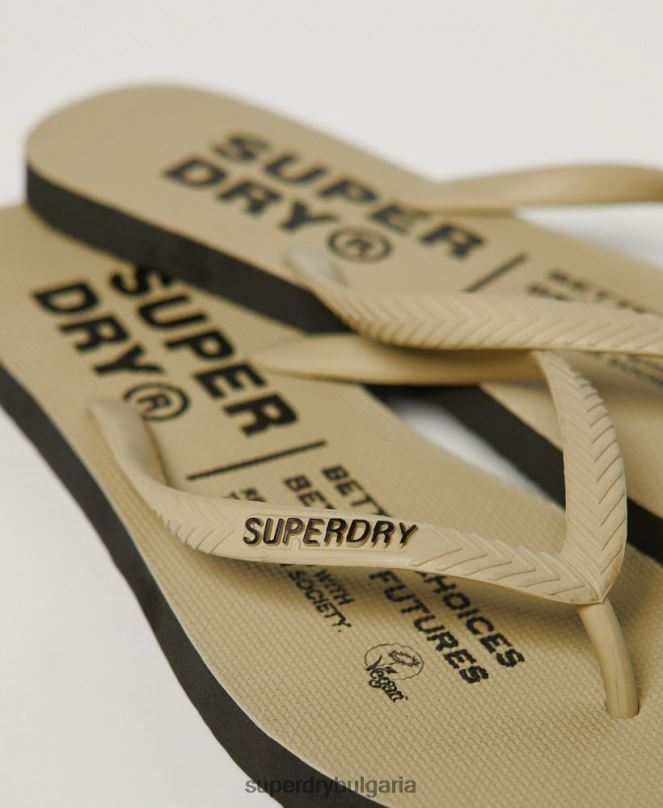 Superdry обувки N00H4360 сметана Жени вегански джапанки