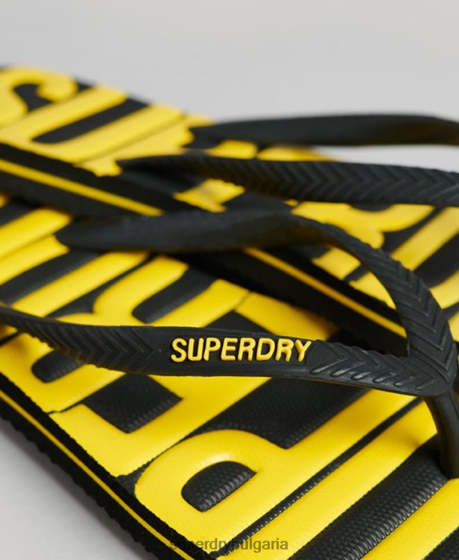 Superdry обувки N00H4374 черен Жени ретро вегански джапанки