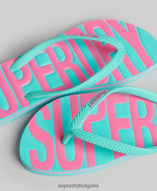 Superdry обувки N00H4375 син Жени ретро вегански джапанки