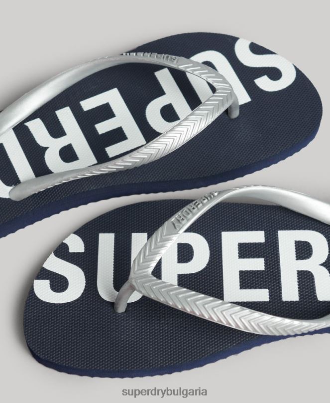 Superdry обувки N00H4376 военноморски флот Жени код основни спортни джапанки
