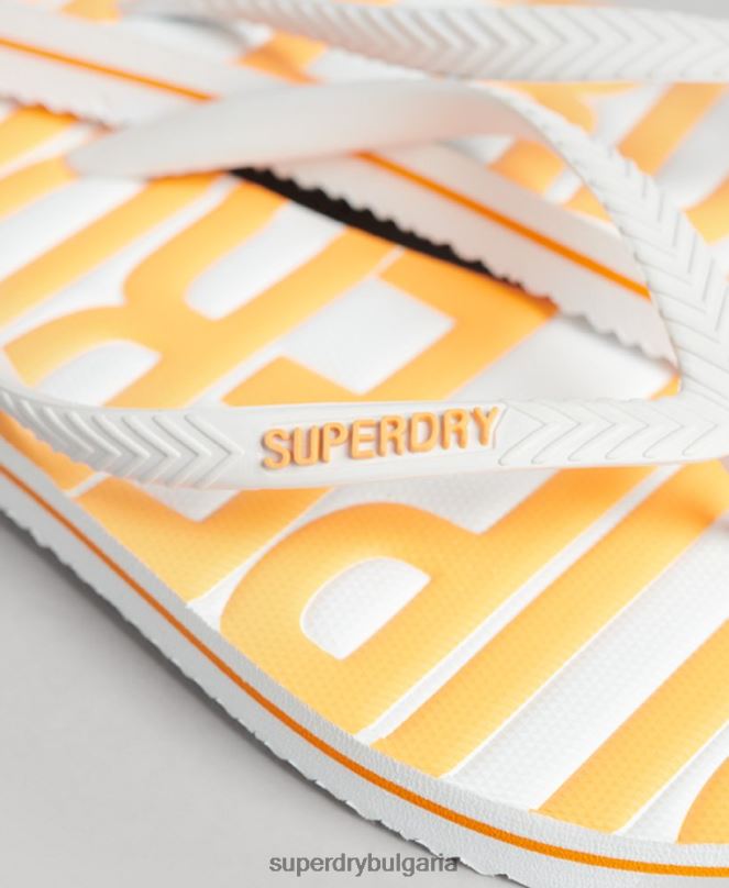 Superdry обувки N00H4387 бяло Жени ретро вегански джапанки