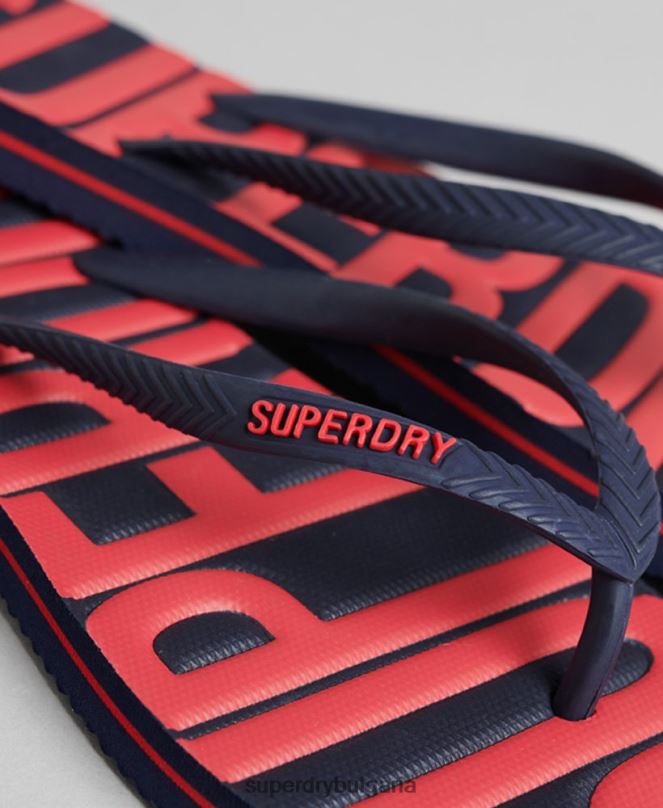 Superdry обувки N00H4389 военноморски флот Жени ретро вегански джапанки