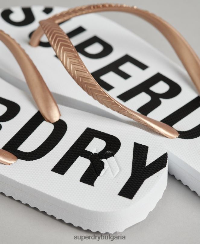 Superdry обувки N00H4393 бяло Жени код основни джапанки