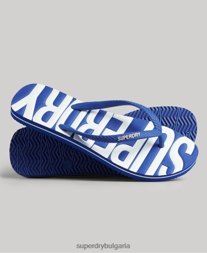 Superdry обувки N00H4394 син Жени ретро вегански джапанки