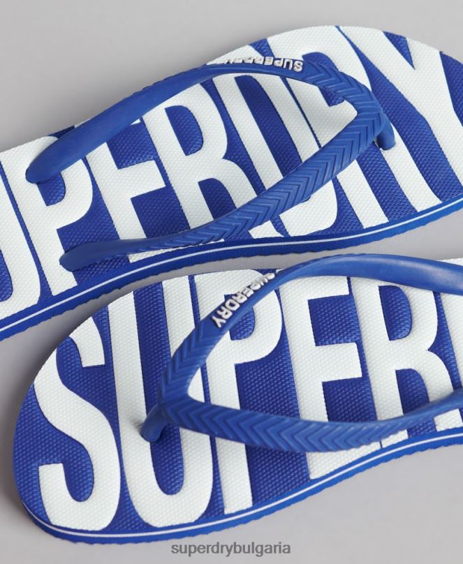 Superdry обувки N00H4394 син Жени ретро вегански джапанки