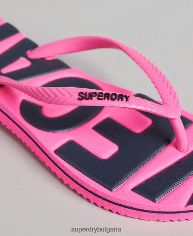 Superdry обувки N00H4396 розово Жени реколта веган класически джапанки
