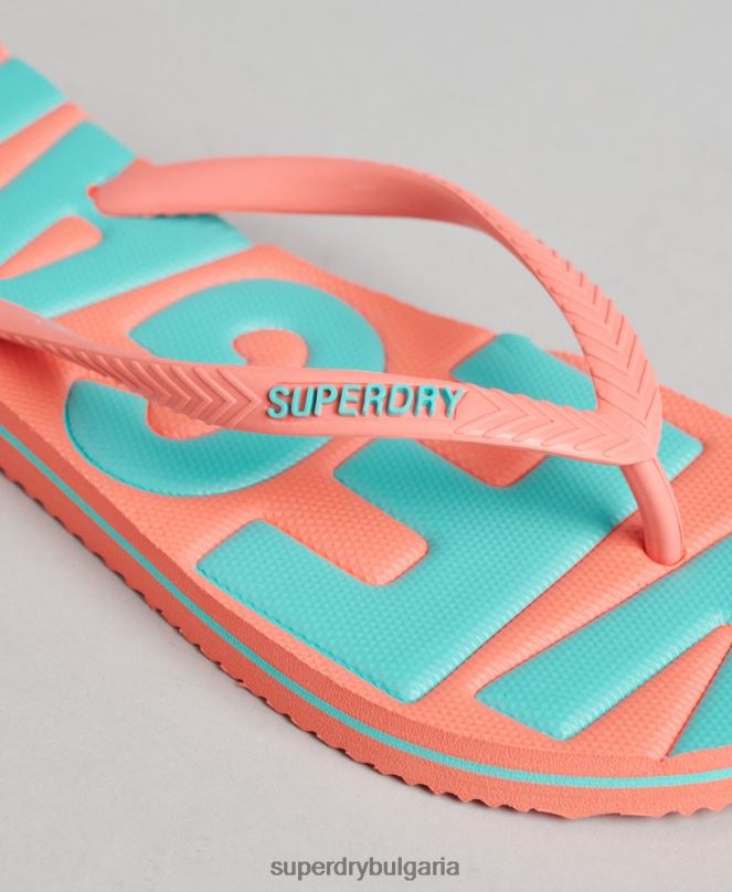 Superdry обувки N00H4399 корал Жени реколта веган класически джапанки