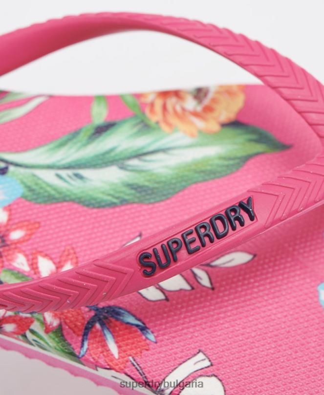 Superdry обувки N00H4401 розово Жени класически винтидж джапанки