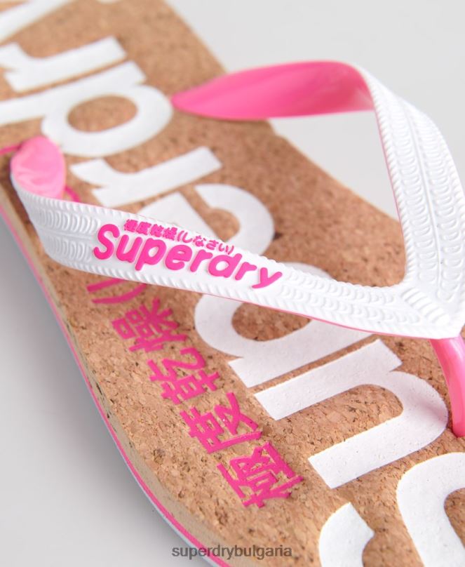 Superdry обувки N00H4403 бяло Жени коркова джапанка
