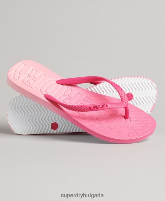 Superdry обувки N00H6751 розово Жени кодирани джапанки