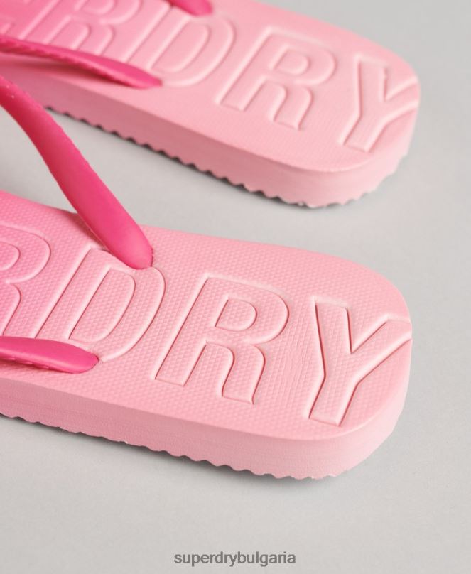 Superdry обувки N00H6751 розово Жени кодирани джапанки