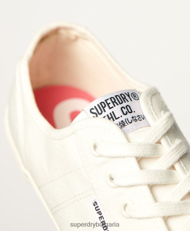 Superdry обувки N00H2113 бяло Жени вегански ниски професионални класически маратонки