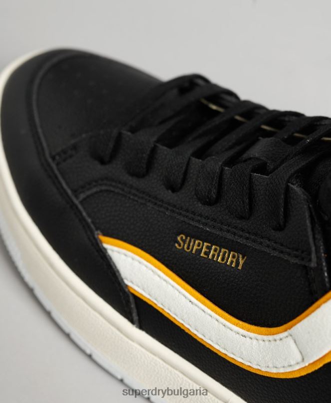 Superdry обувки N00H4348 черен Жени ретро вегански маратонки с висока горна част