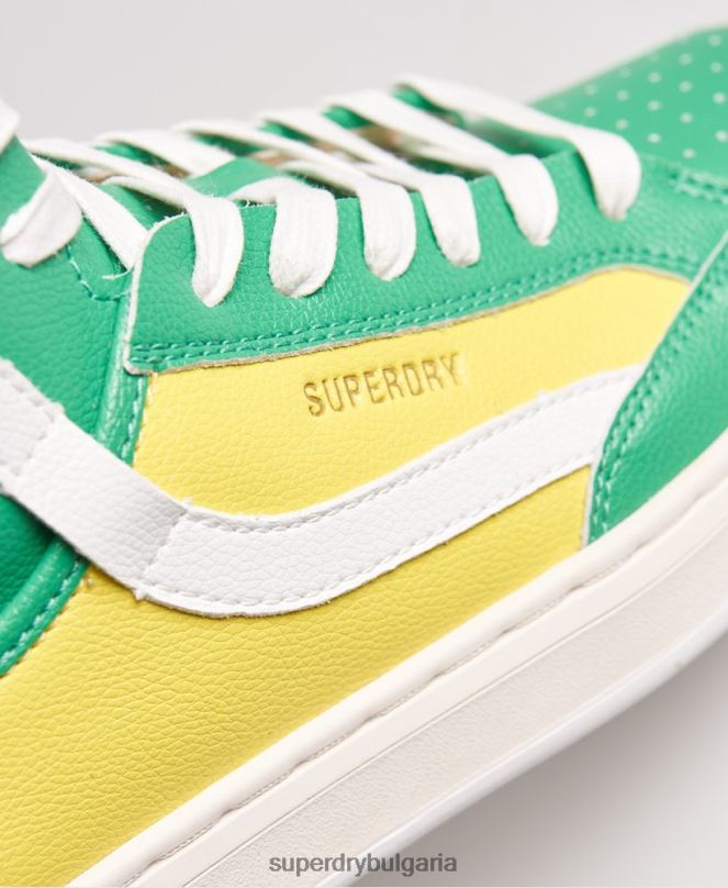 Superdry обувки N00H4410 жълто Жени вегански кецове basket lux