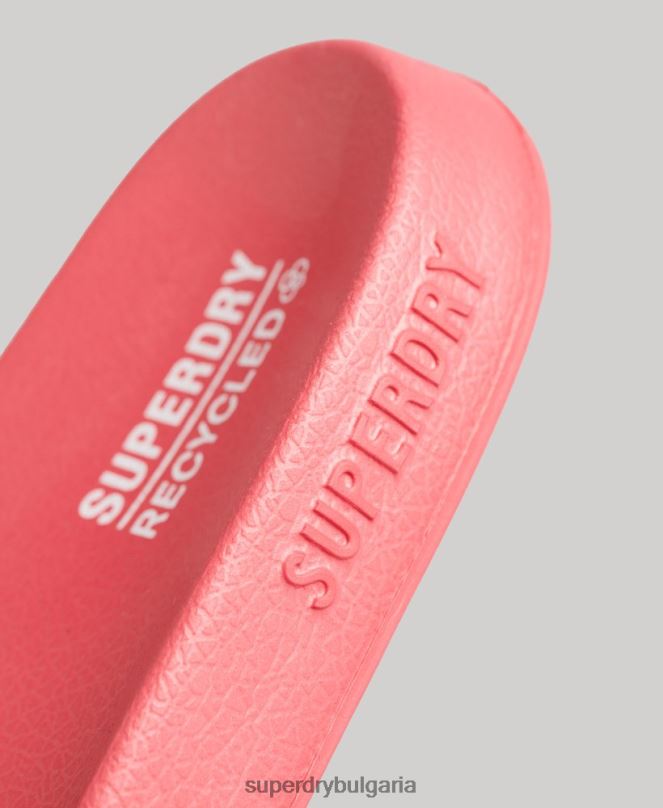 Superdry обувки N00H4352 розово Жени код лого басейн плъзгачи