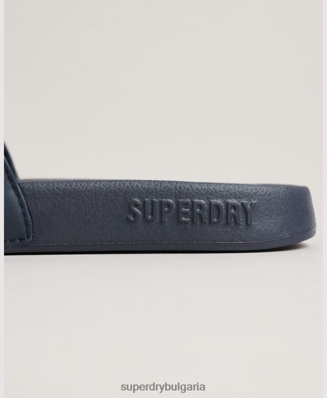 Superdry обувки N00H4359 военноморски флот Жени плъзгачи на основния пул на кода
