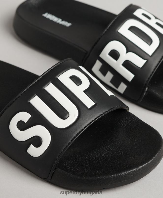 Superdry обувки N00H4378 черен Жени плъзгачи за основен басейн