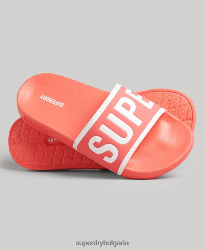 Superdry обувки N00H4380 корал Жени плъзгачи за основен басейн
