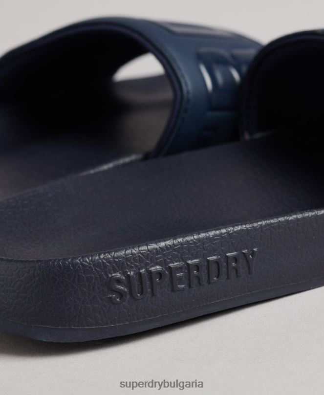 Superdry обувки N00H4381 военноморски флот Жени плъзгачи за основен басейн