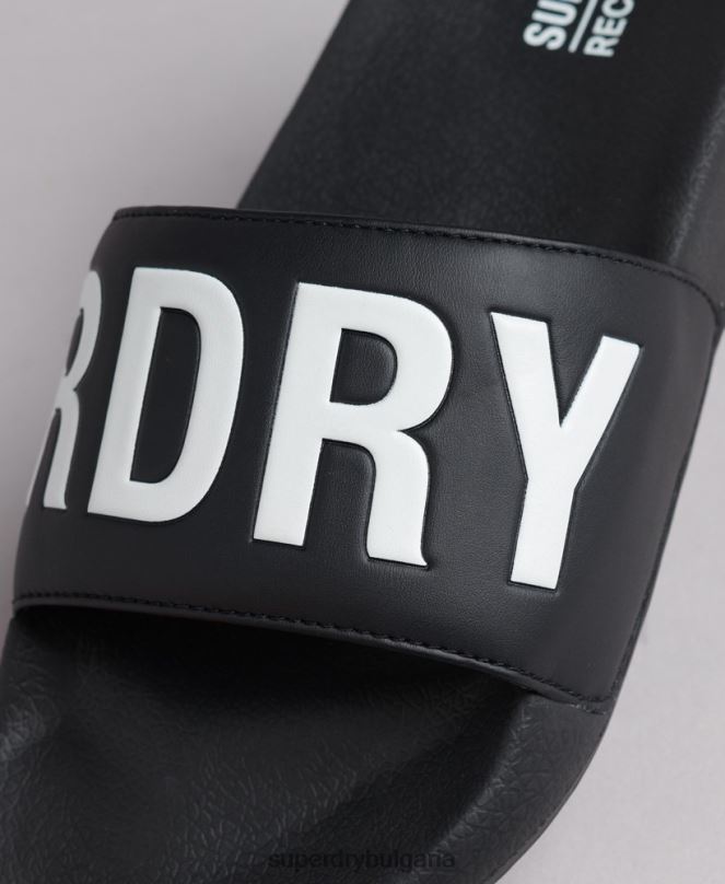 Superdry обувки N00H4385 черен Жени плъзгачи на основния пул на кода