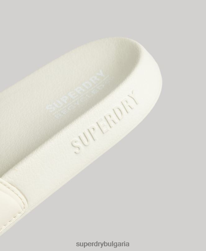 Superdry обувки N00H4390 сметана Жени плъзгачи на основния пул на кода
