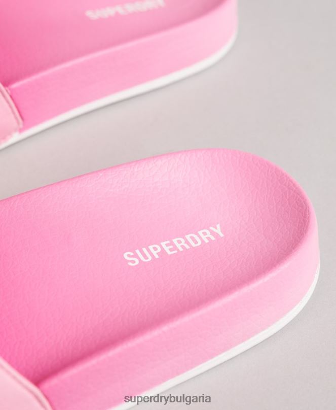 Superdry обувки N00H4414 розово Жени плъзгачи за кодово боядисване