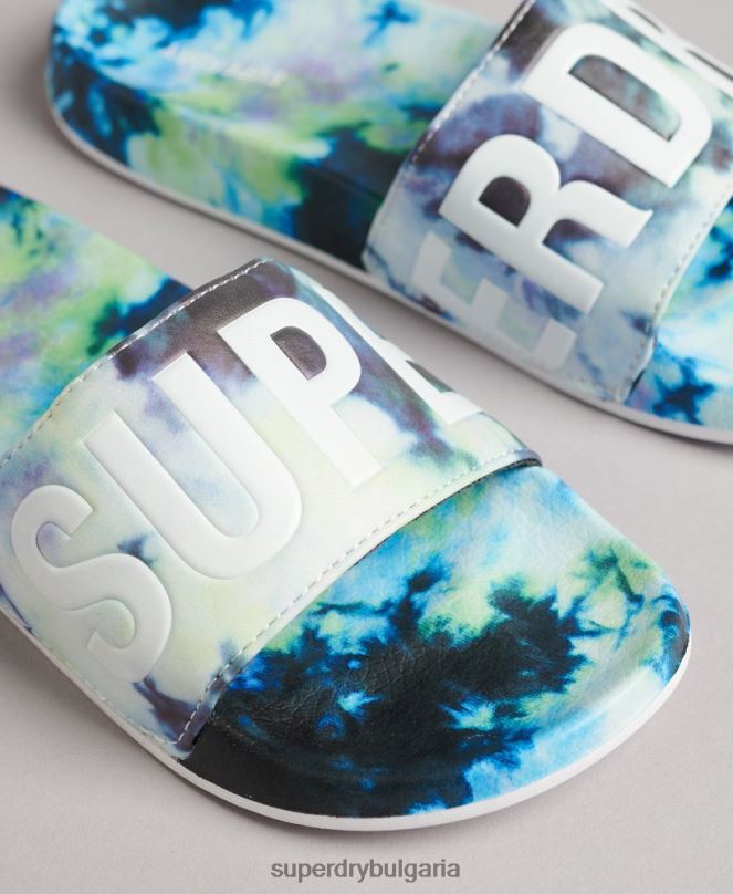 Superdry обувки N00H4417 мулти Жени код вратовръзка боядисване плъзгачи