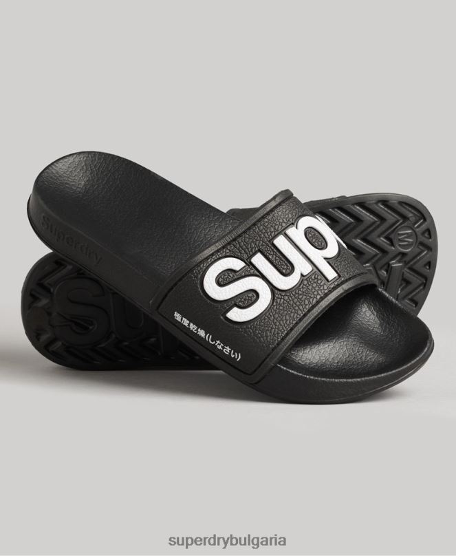 Superdry обувки N00H4422 черен Жени ева плъзгачи за басейн