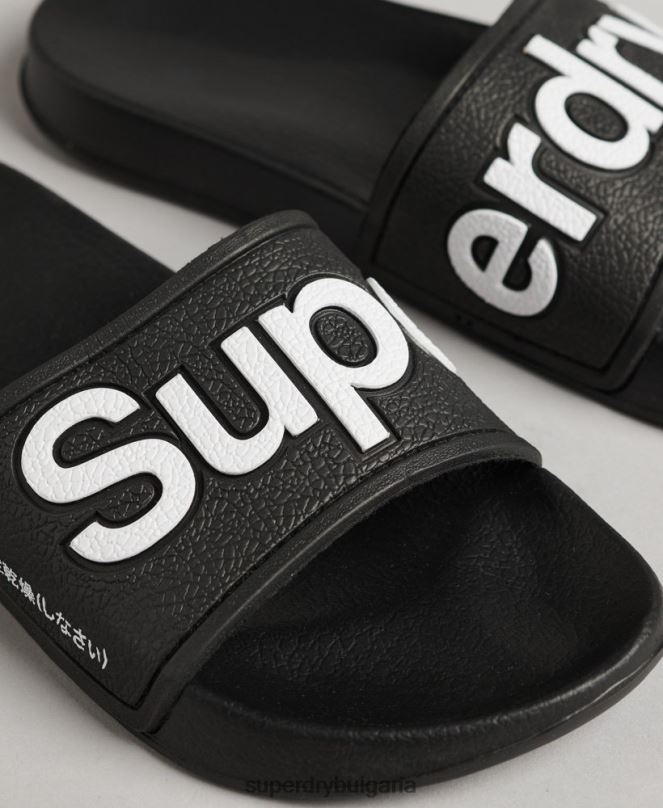 Superdry обувки N00H4422 черен Жени ева плъзгачи за басейн