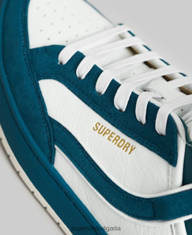 Superdry обувки N00H6731 син Жени ретро вегански маратонки с висока горна част