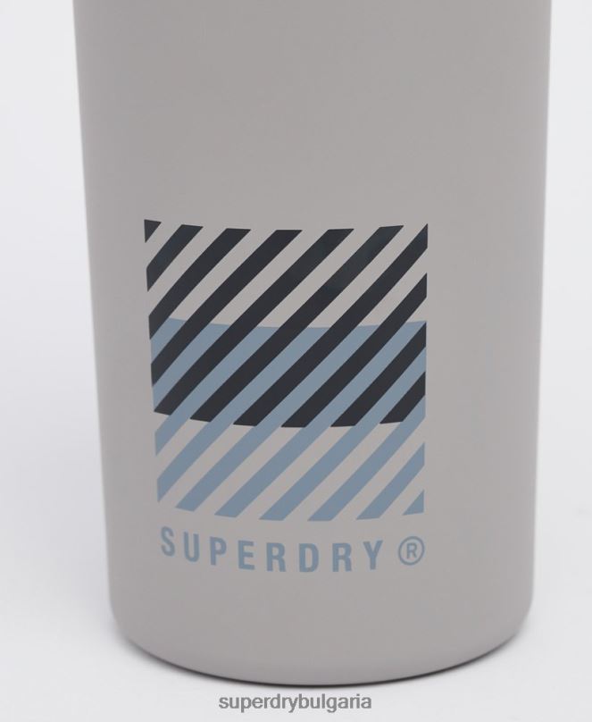 Superdry аксесоари N00H1828 сиво мъже тренировъчна стоманена бутилка
