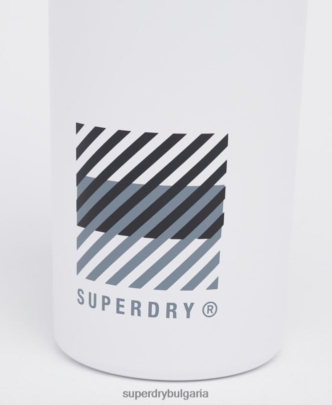 Superdry аксесоари N00H5368 бяло мъже тренировъчна стоманена бутилка