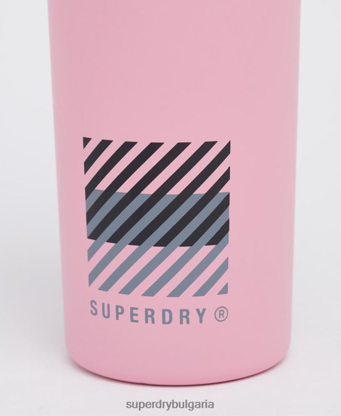Superdry аксесоари N00H5375 розово мъже тренировъчна стоманена бутилка