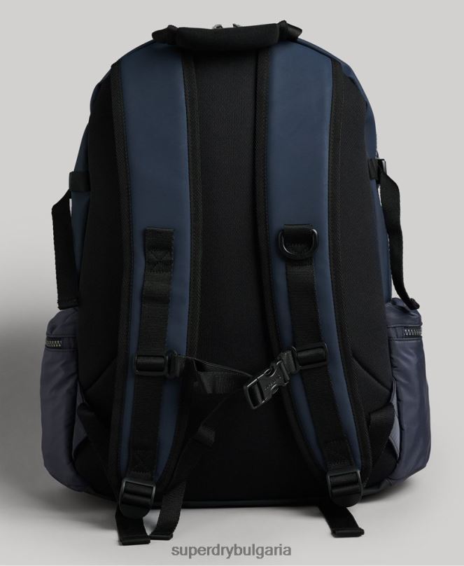 Superdry аксесоари N00H113 военноморски флот мъже графична раница с планински брезент