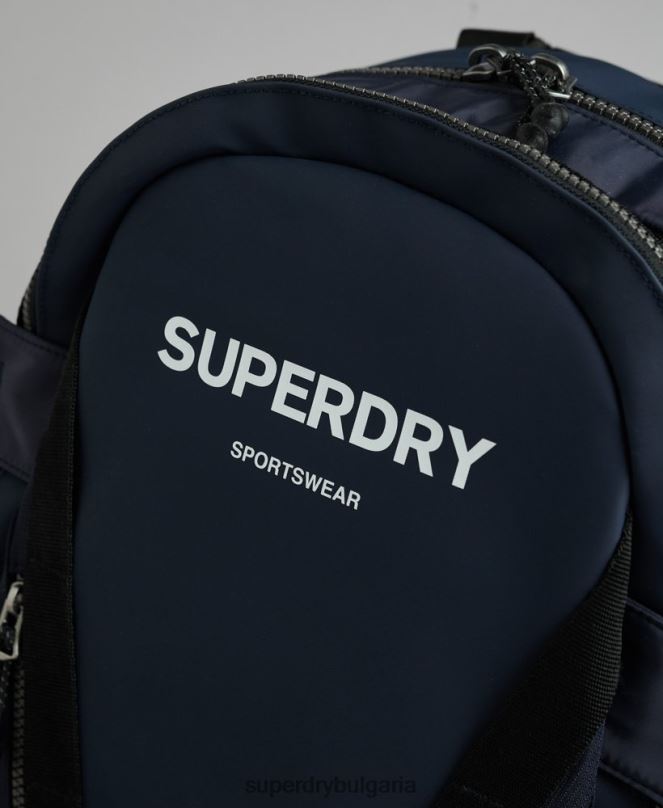 Superdry аксесоари N00H113 военноморски флот мъже графична раница с планински брезент