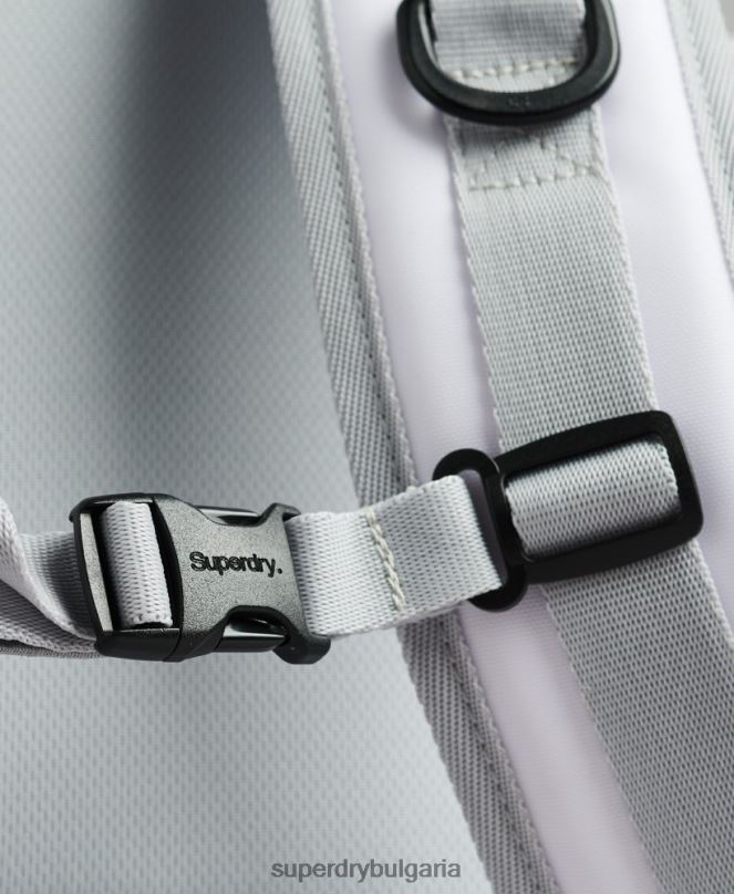 Superdry аксесоари N00H1610 бяло мъже графична раница с планински брезент