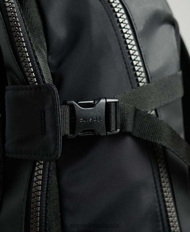 Superdry аксесоари N00H1633 черен мъже графична раница с планински брезент