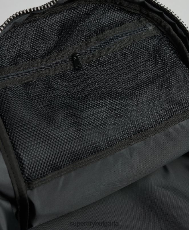 Superdry аксесоари N00H1633 черен мъже графична раница с планински брезент