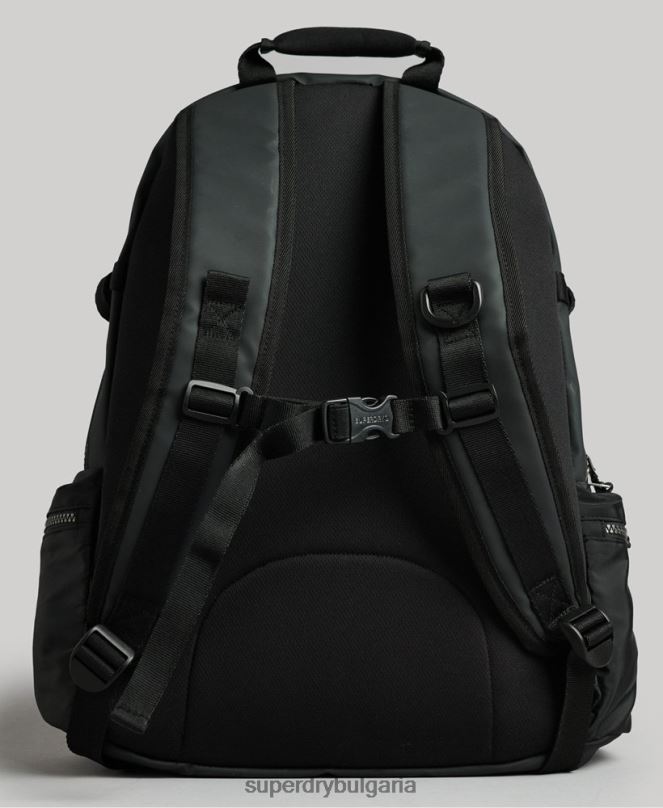 Superdry аксесоари N00H1639 черен мъже графична раница с планински брезент