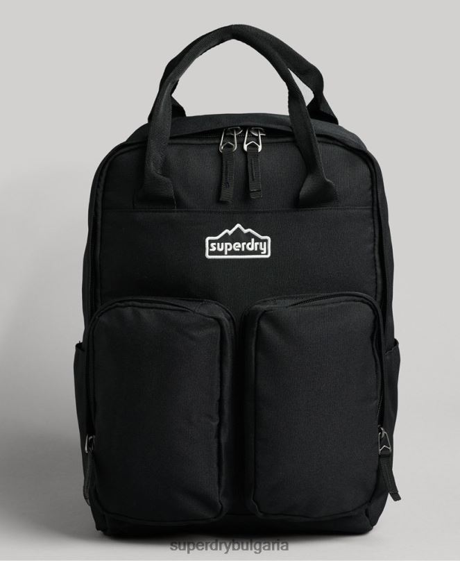 Superdry аксесоари N00H1654 тъмно сив мъже раница с горна дръжка