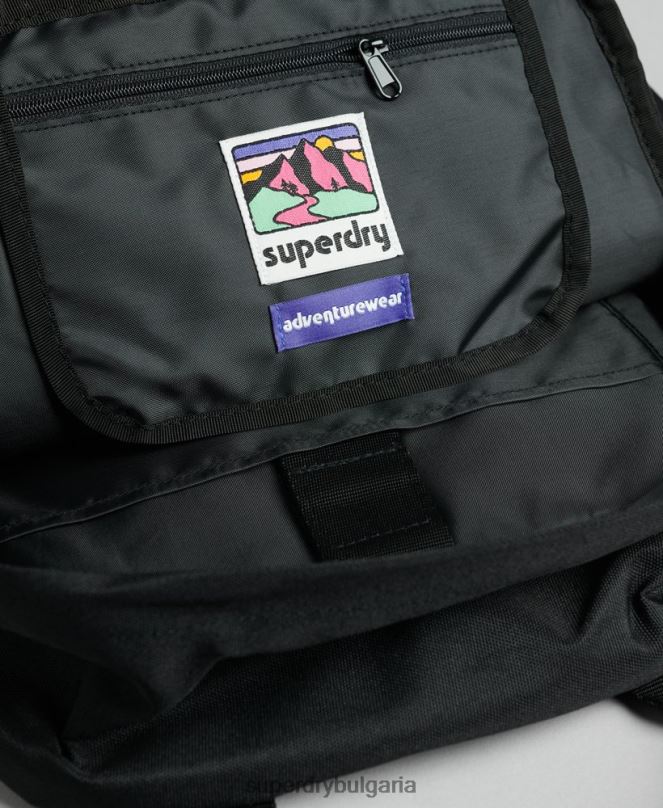 Superdry аксесоари N00H1654 тъмно сив мъже раница с горна дръжка