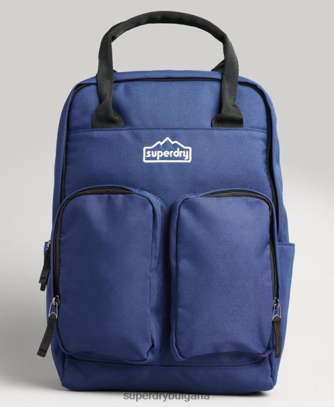 Superdry аксесоари N00H1655 военноморски флот мъже раница с горна дръжка