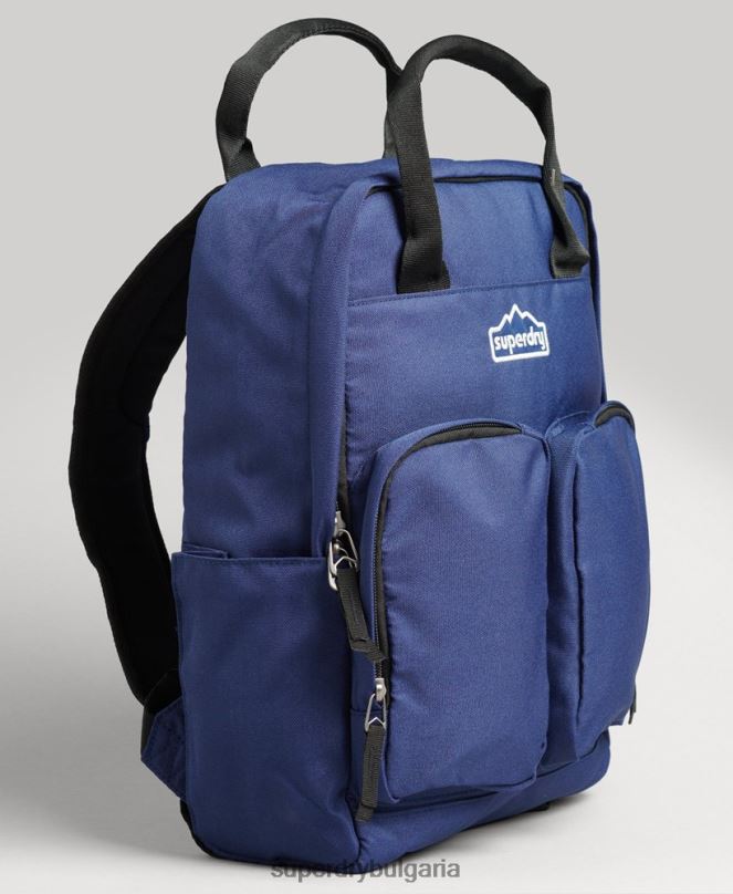 Superdry аксесоари N00H1655 военноморски флот мъже раница с горна дръжка