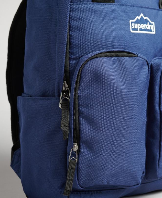 Superdry аксесоари N00H1655 военноморски флот мъже раница с горна дръжка