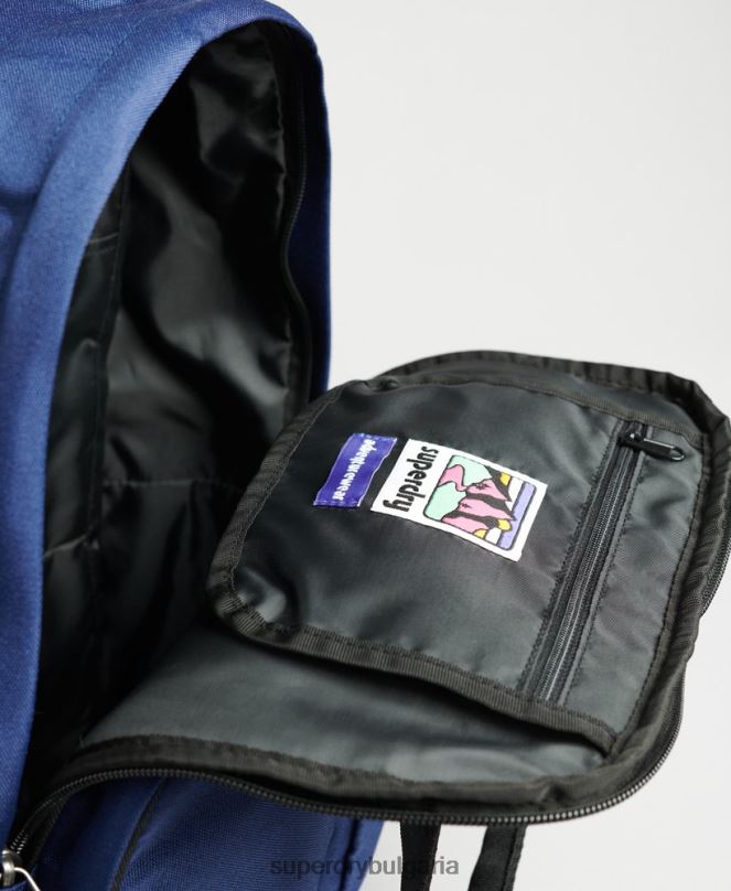 Superdry аксесоари N00H1655 военноморски флот мъже раница с горна дръжка